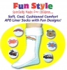 AFO Liner Socks for Kids: Boys-Girls Fun Design AFO Liner Socks